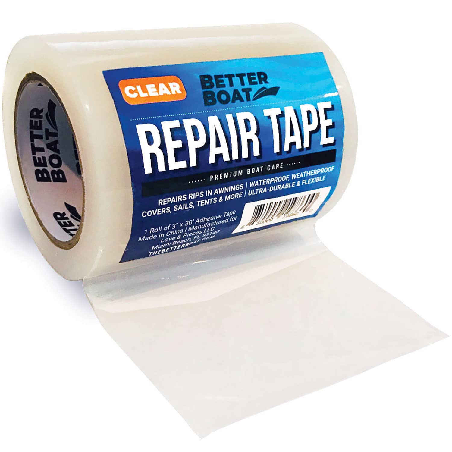 Repair Tape Fabric Repair Boat Covers Canvas Pop Up Camper Rv Awning Tarp Canopy Tear & Vinyl Waterproof Bimini Tops Sail Air Ma