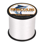 Hercules Braided Fishing Line 2000M 2187Yds 10Lbs-200Lbs Pe Superline 8 Strands (White 10Lb/4.5Kg 0.12Mm)