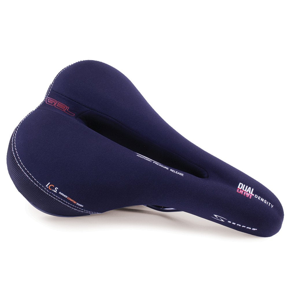 Serfas Dual Density Men'S Bicycle Saddle With Cutout