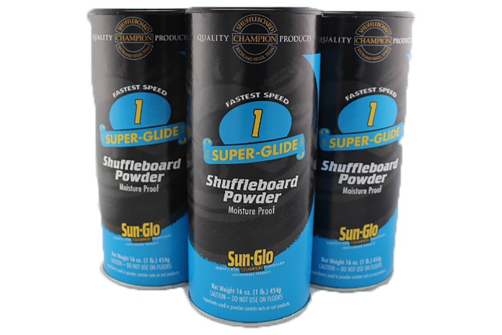 3 Pack Of Sun-Glo #1 Speed Super-Glide Shuffleboard Powder Wax