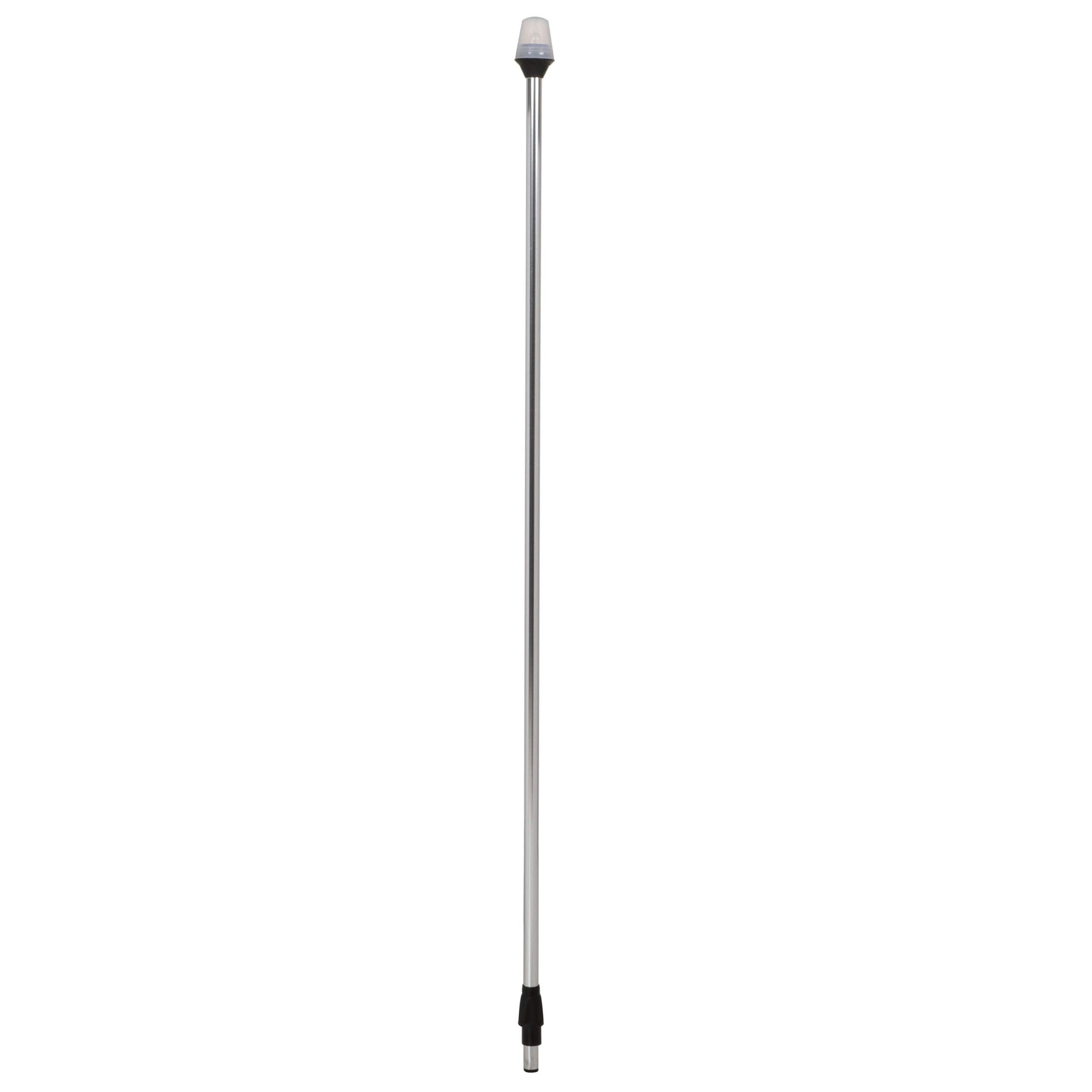 Attwood Frosted Globe AllAround Pole Light w/2Pin Locking Collar Pole  12V  42