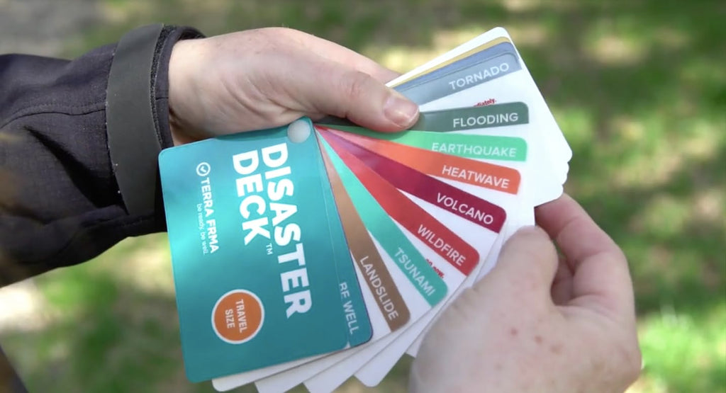 Disaster Deck - Kit Ready Emergency Survival Cards, Guide, Emergency Preparedness, Instructions For Disasters, Earthquake, Wildf