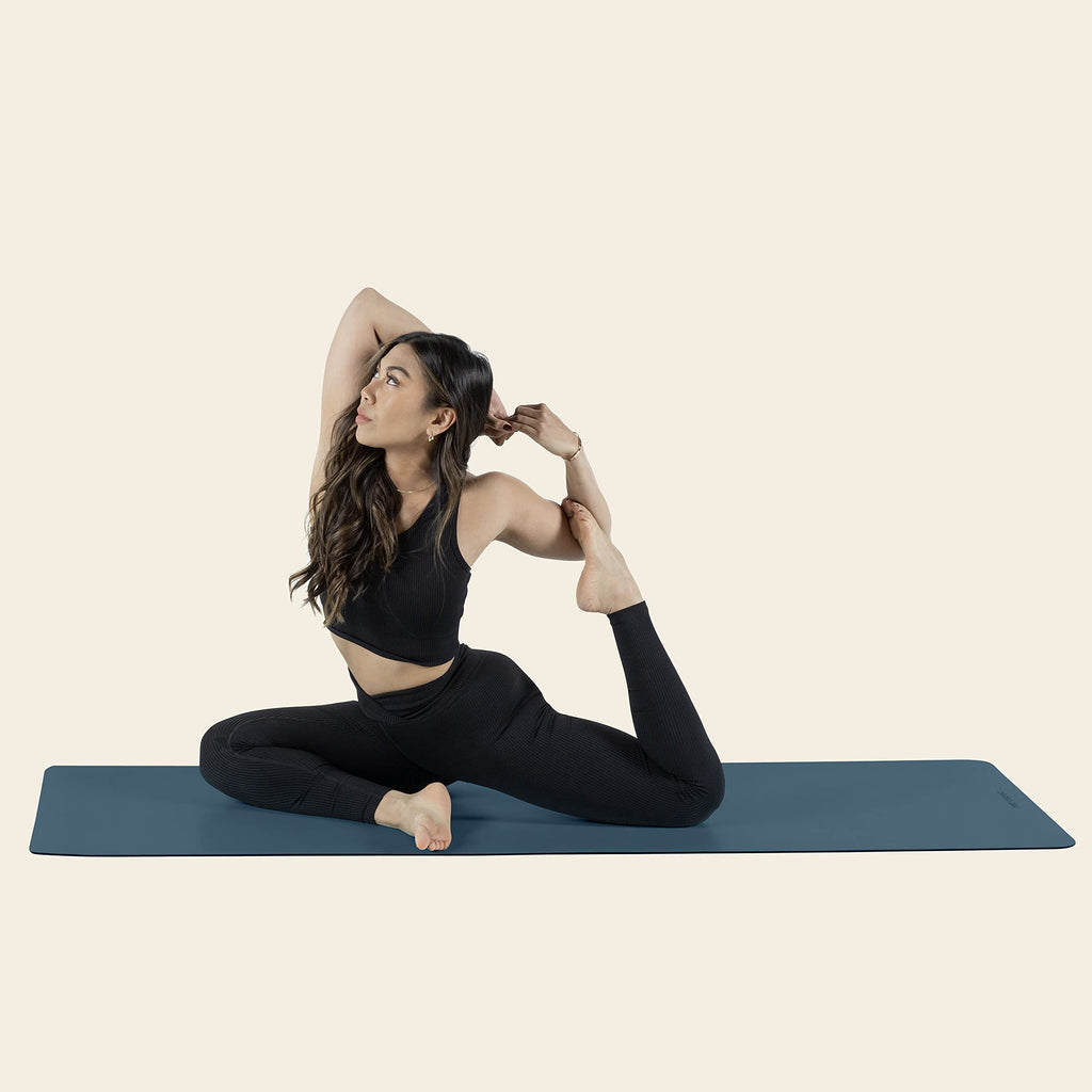 Retrospec Laguna 5Mm Yoga Mat - Fitness Mat For Women, Men & Children, Slip-Resistant And Moisture Absorbing Exercise Mat For Ho