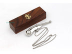 5''Brass Boatswain Whistle W/Box Bosun Call Pipe Silver Finish