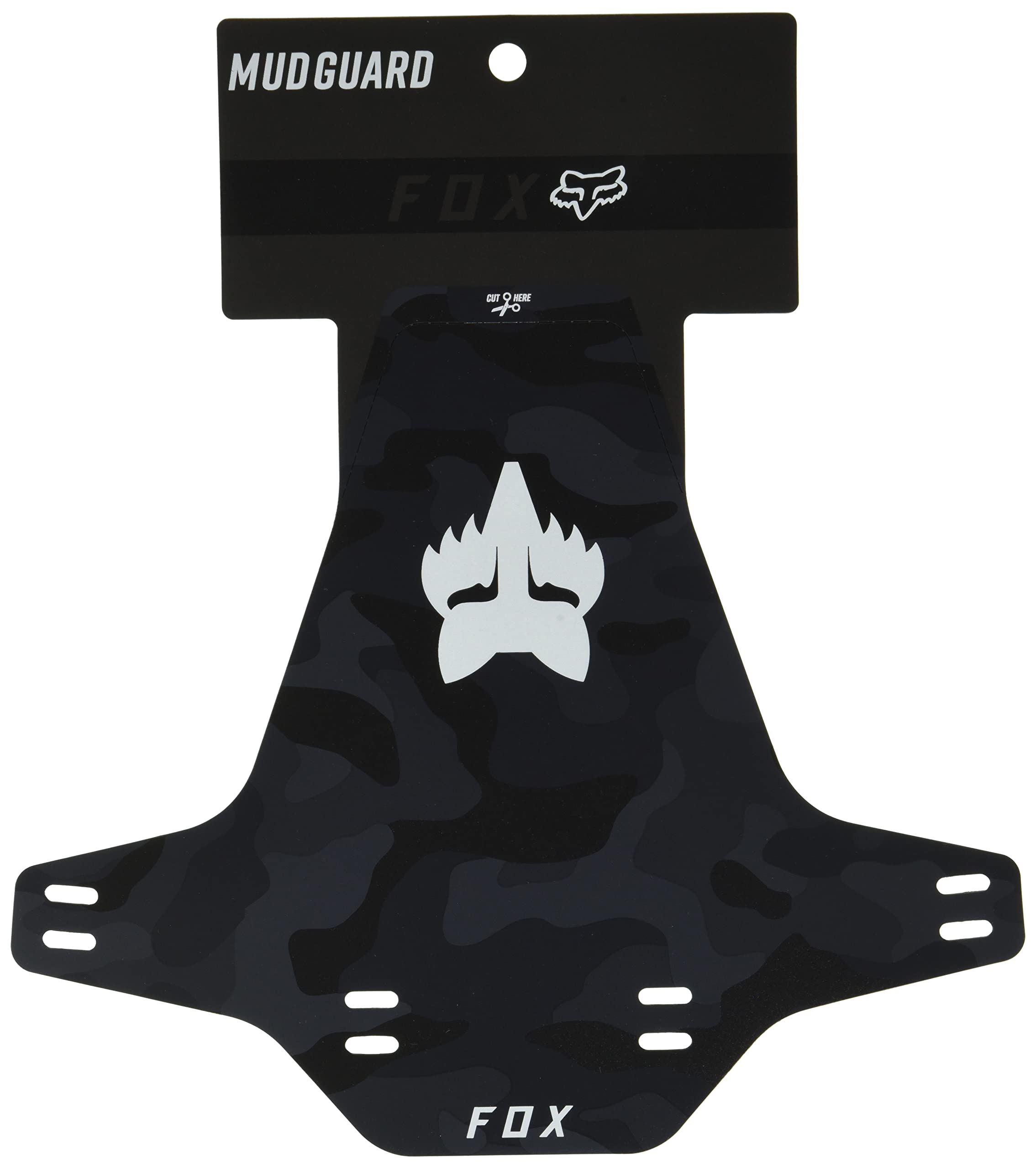 Fox Racing Mountain Bike Mud Guard, Black Camo, One Size