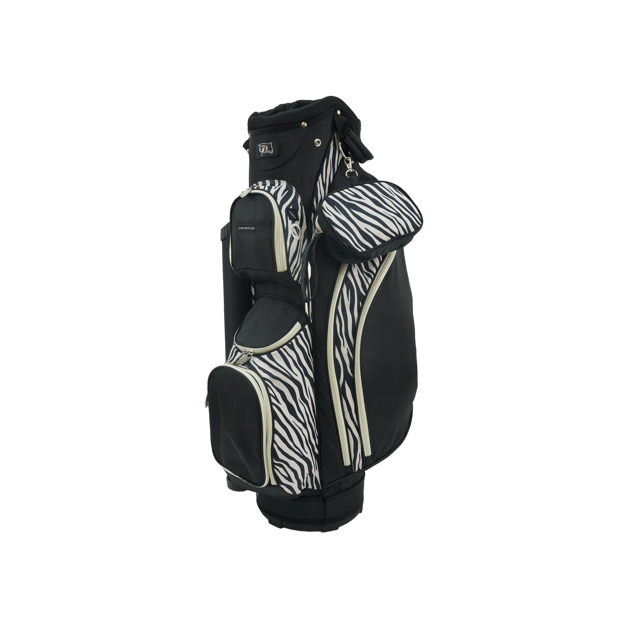 RJ Sports Paradise Ladies Lightweight Golf Cart Bag - Zebra