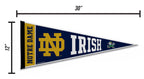 Rico Industries Ncaa Notre Dame Fighting Irish - Nd Exclusive 12'' X 30'' Felt Wall D  Cor Pennant - Great For Home/Bed Room/Man