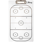 Murray Sporting Goods Dry Erase Coaches Clipboard | Double-Sided Dry Erase White Board (Hockey)