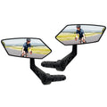 Homieway 2PCS Bike Mirror, HD Glass Bicycle Mirrors for Handlebar Mount, Adjustable Bar End Bike Rear View Mirror, Scratch Resis