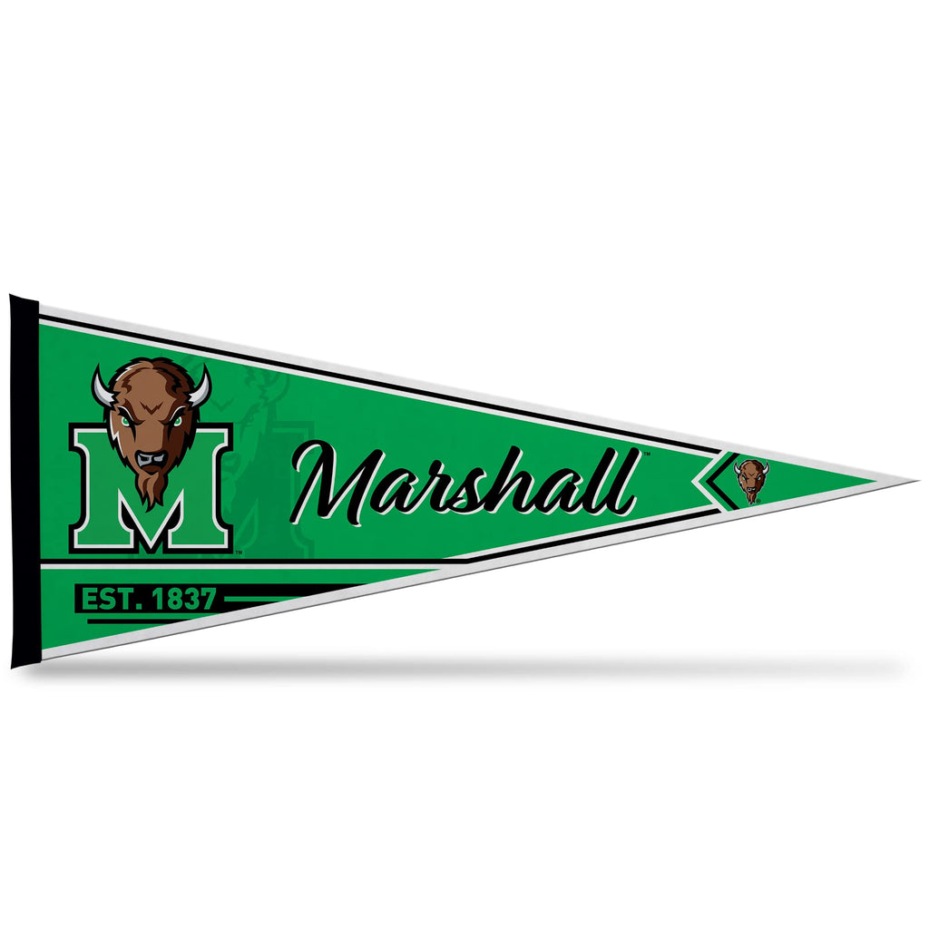Rico Industries Ncaa Marshall Thundering Herd Classic 12'' X 30'' Felt Wall D  Cor Pennant - Great For Home/Bed Room/Man Cave D