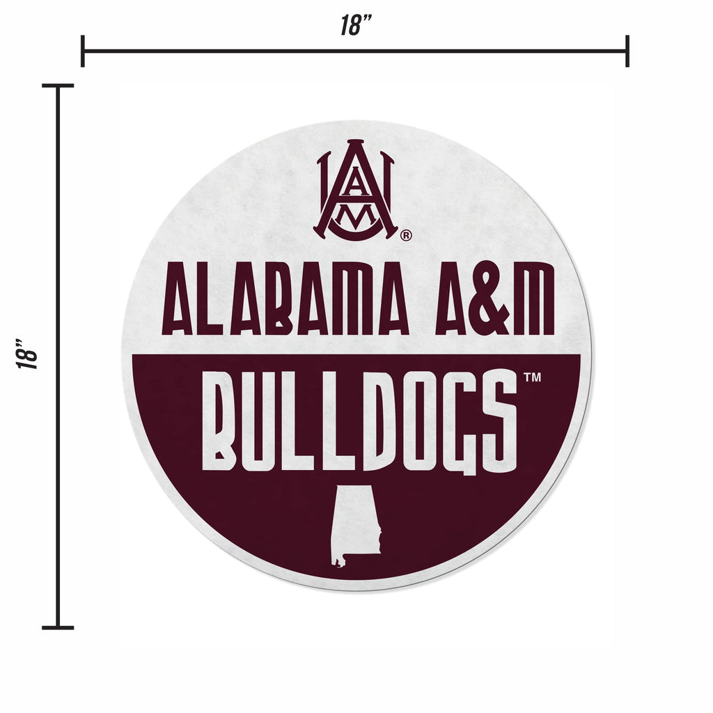 Rico Industries Ncaa Alabama A&M Bulldogs Classic Shape Cut Pennant - Home And Living Room D  Cor - Soft Felt Ez To Hang