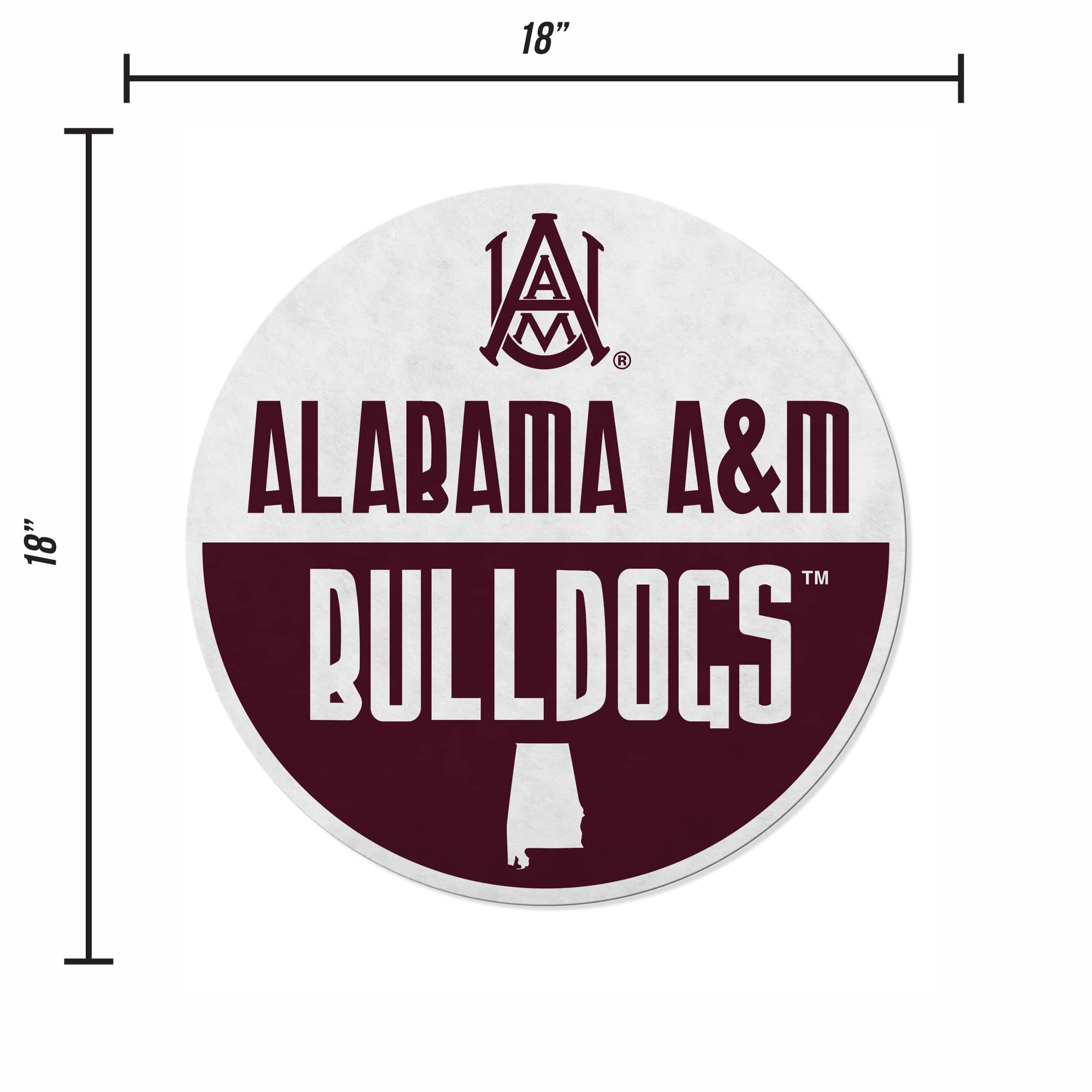 Rico Industries Ncaa Alabama A&M Bulldogs Classic Shape Cut Pennant - Home And Living Room D  Cor - Soft Felt Ez To Hang