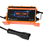 Vevor 48 Volt Golf Cart Battery Charger, 15 Amp, Smart Battery Charger With Rxv Plug, Compatible With Lead-Acid Agm/Gel/Efb Mf F