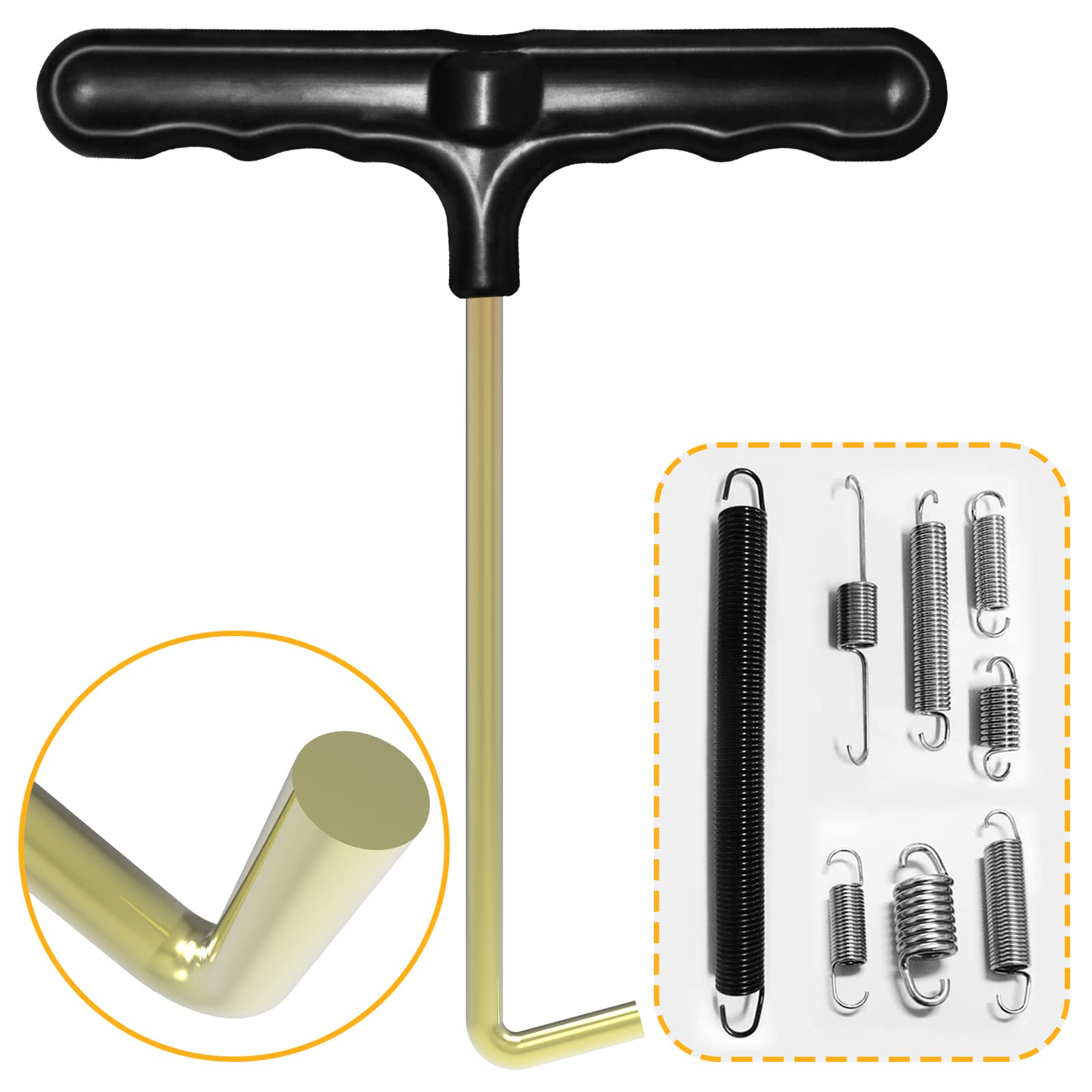 Ok5Star 2 Pack Trampoline Spring Tool Spring Puller Hook Kit Trampoline T-Hook Puller For Springs