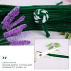 Zxiixz 100 Pcs Pipe Cleaners, Dark Green Chenille Stems Creative Craft Pipe Cleaners For St Patricks Day Christmas Crafts Decora