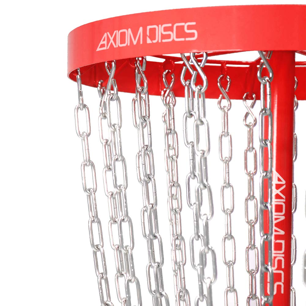Axiom Discs Pro 24-Chain Disc Golf Basket - Red