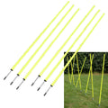 BlueDot Trading Soccer Agility Poles | 5ft Fixed Poles (6 Pack) for Outdoor Game, Speed & Endurance Exercise Training - Soccer T