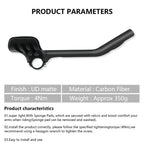 Rxl Sl Carbon Fiber Triathlon Bicycle Extender 31.8Mm Triathlon Tt Arm Rest Handlebar 30 Degree Aerobars 360Mm Ud Matte Carbon A