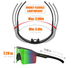 Eazyrun Green Warp Around Shield Polarized Small Narrow Cycling Sunglasses For Men, Pit Viper Baseball Fishing Ski Beach Volleyb