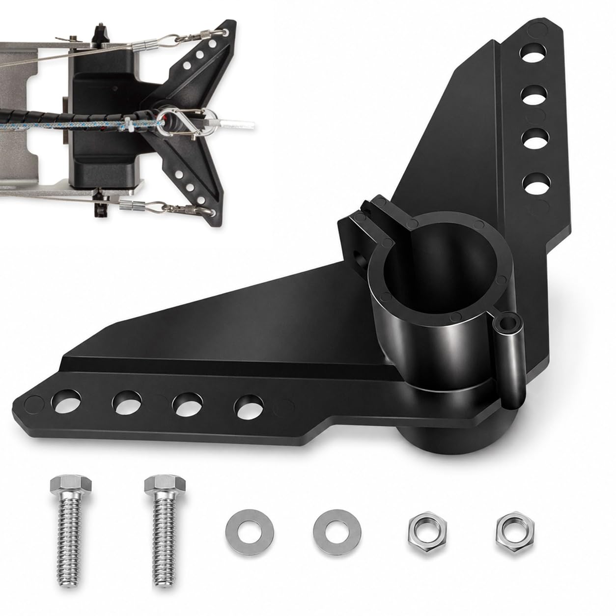 Steering Triangle Mounting Bracket for Newport NK-180S Brushless Kayak Trolling Motor, Kayak Motor Steering Triangle Replacement