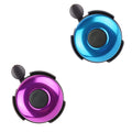 REKATA 2 Packs Aluminum Bike Bell, Loud Sound Bicycle Bell for Adults Kids Girls Boys(Blue+Purple)