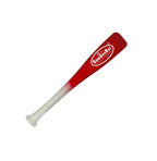 Bamboobat 18'' Hand Trainer/Glove Pounder Wood Baseball Bat, White Handle/Bright Red