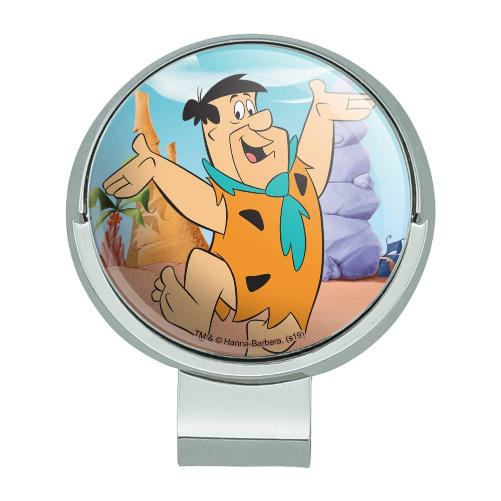 Graphics & More The Flintstones Fred Character Golf Hat Clip With Magnetic Ball Marker