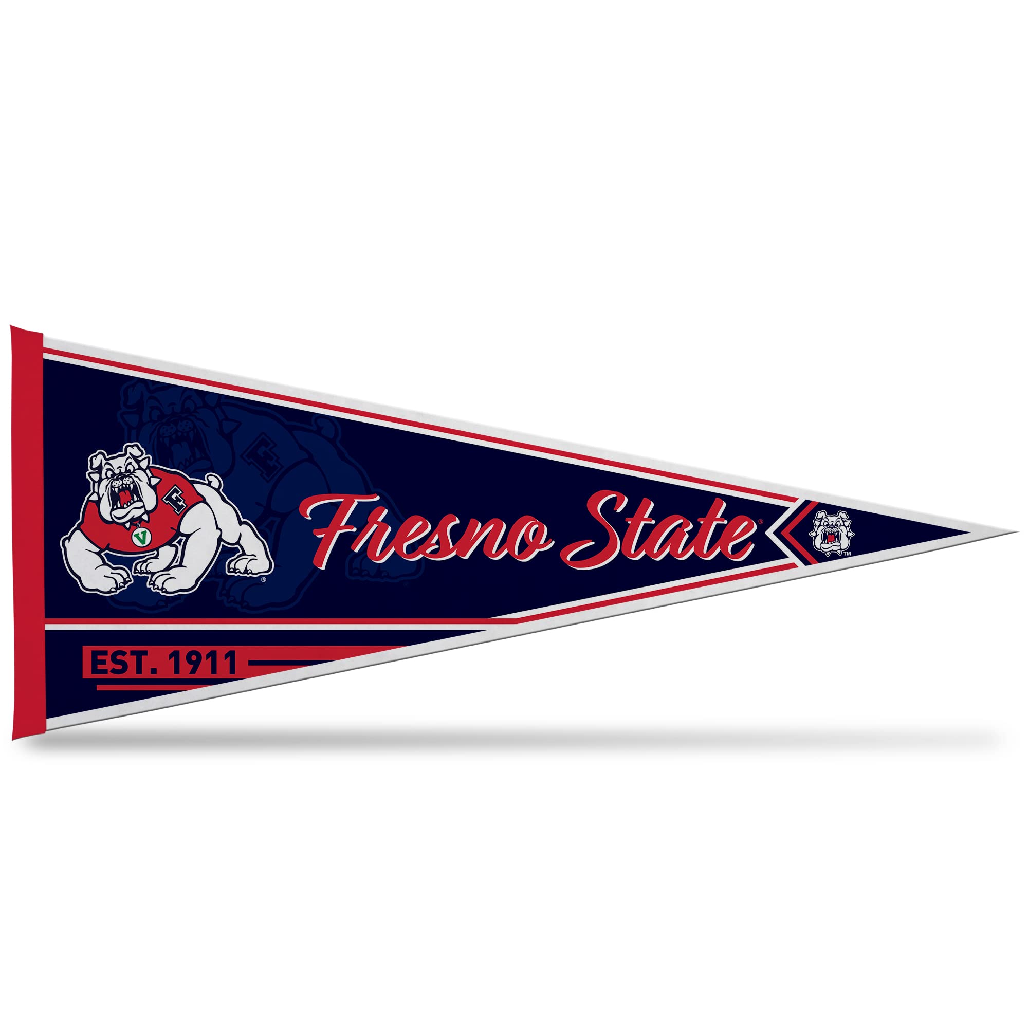 Rico Industries Ncaa Fresno State Bulldogs Classic 12'' X 30'' Felt Wall D  Cor Pennant - Great For Home/Bed Room/Man Cave D  Co