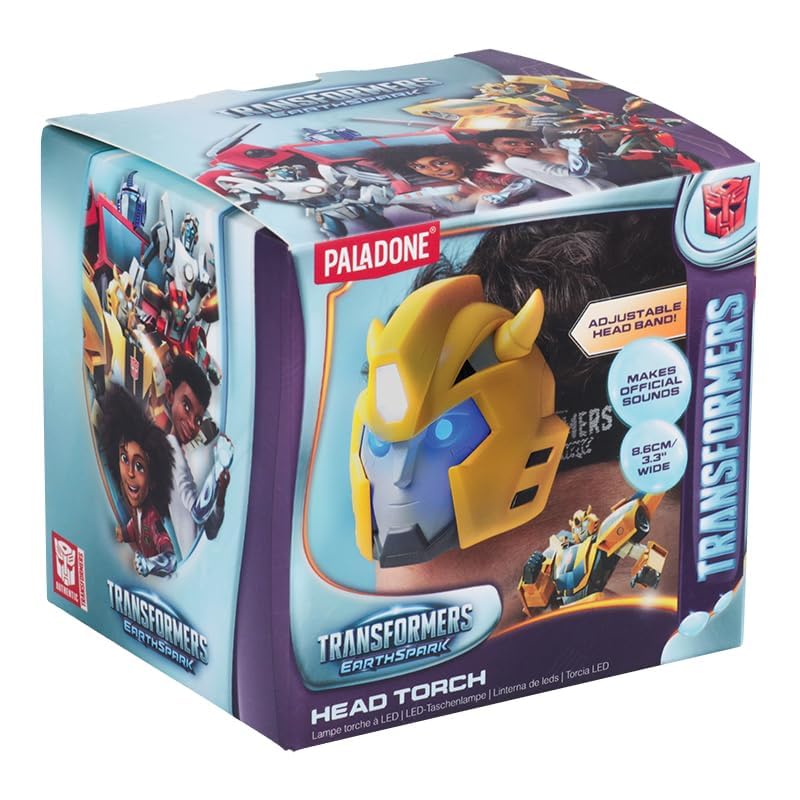 Paladone Transformers Head Lamp - Officially Licensed Accessory for Boys and Girls Autobots Night Light, Gift for Camping, Readi