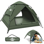Pop Up Tents For Camping,2-3 Person Tent Easy Setup,Waterproof & Windproof Camping Tents, 60S Instant Double Layer Tent For Trek