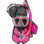 Cressi Bonete Pro Dry Set, Translucent Pink, L/Xl
