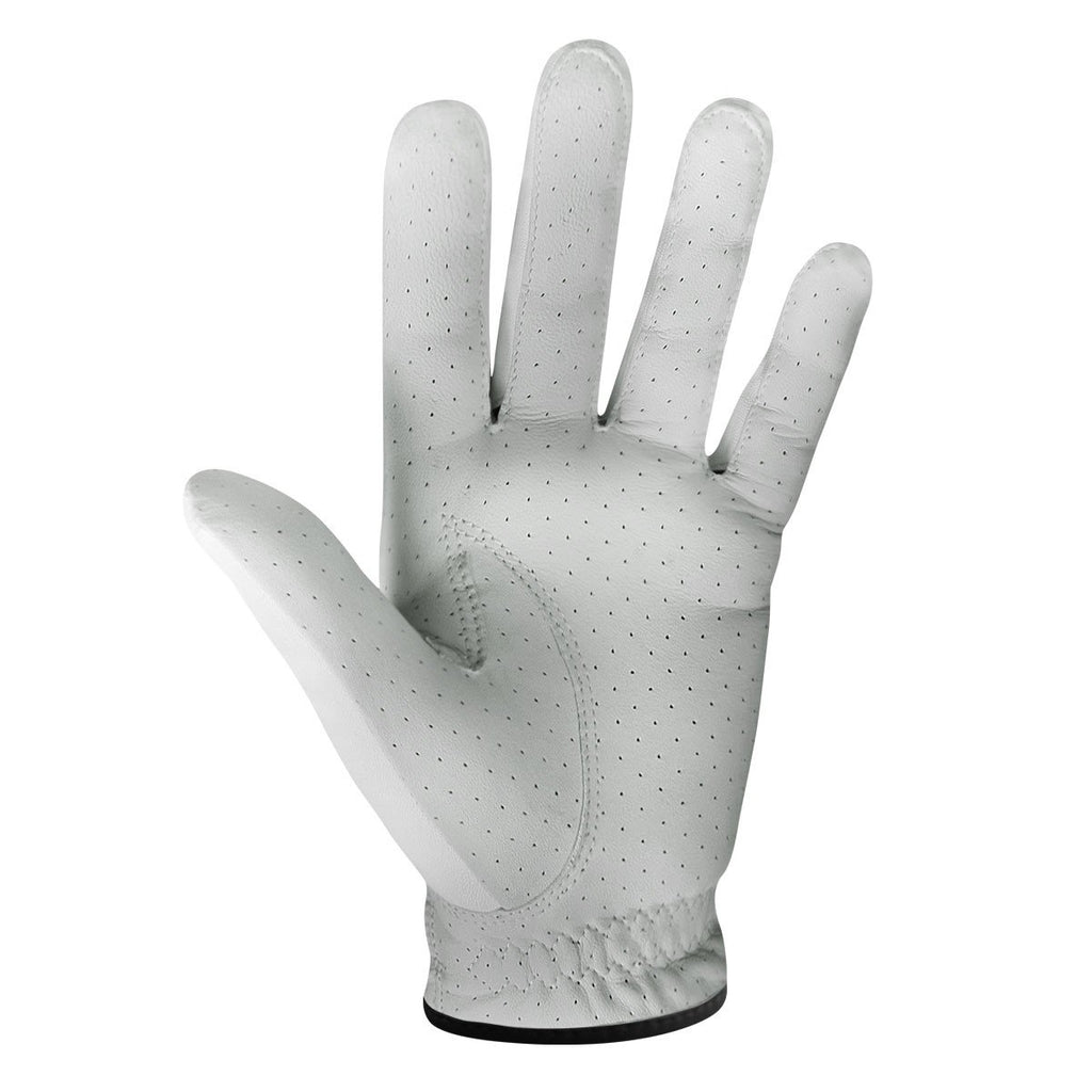 Powerbilt Tps Cabretta Tour Golf Glove - Men? Left Hand Large, White (For Right-Handed Golfer)
