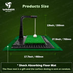 Winner Spirit Real Swing 300 Golf Swing & Hitting Trainer, True Impact, Checking Path After Swing Practice Mat Groover Training