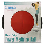 Aeromat Dual Grip Power Medicine Ball, 9Cm/6-Pound, Black/Orange