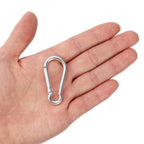 Samloo 30Pcs Mini Aluminum Carabiner Spring Clip 2'' Snap Hook Keychain For Outdoor Camping Hiking Fishing Traveling Backpack Bo