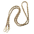 Enakshi Metal And Leather Purse Chain Strap Shoulder Bag Strap 47 Inch Clutch Diy Coffee|Clothing, Shoes & Accessories | Womens