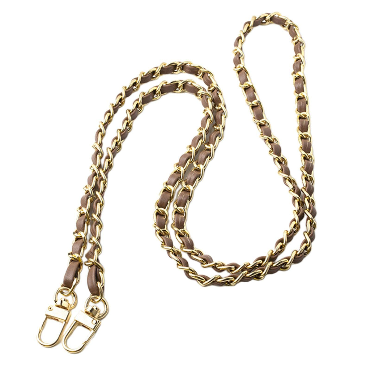 Enakshi Metal And Leather Purse Chain Strap Shoulder Bag Strap 47 Inch Clutch Diy Coffee|Clothing, Shoes & Accessories | Womens