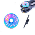 Titanium Alloy Bike Headset Top Cap, Stem Cover with Bolt for MTB Mountain Road Bike, 1-1/8 inch (Oil Slick(Galaxy))