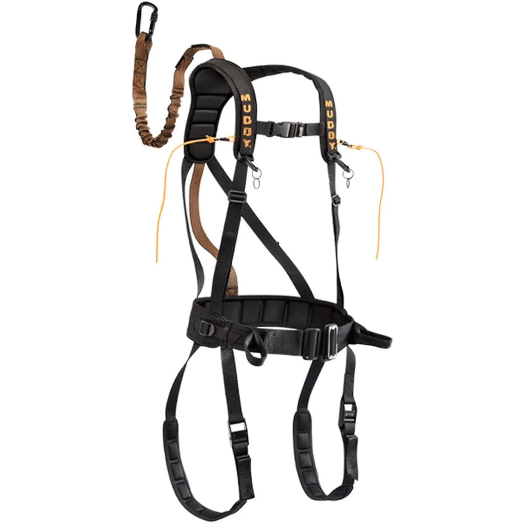 MUDDY Safeguard Youth Combo Safeguard Harness, Linemans Rope, Tree Strap, Suspension Relief Strap, & Carabiner Super Light Easy