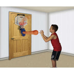 Franklin Sports Over The Door Basketball Hoop With Ball Return - Game Room Ready - Shatter Resistant - 2 Mini Basketballs - Acce