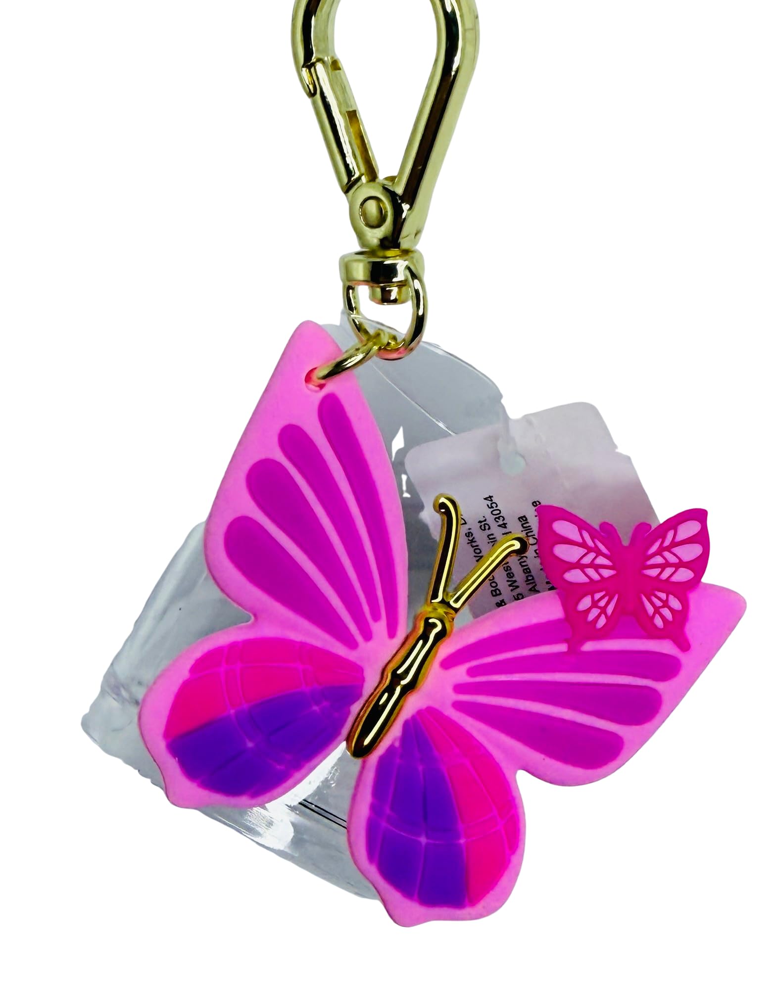 Bath and Body Works Double Butterflies in Pink Pocketbac Holder