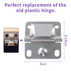 Cooler Stainless Steel Hinges With Screws Set Replacement -Compatible With Coleman Camping Ice Chest Coolers Accessories 5235 62