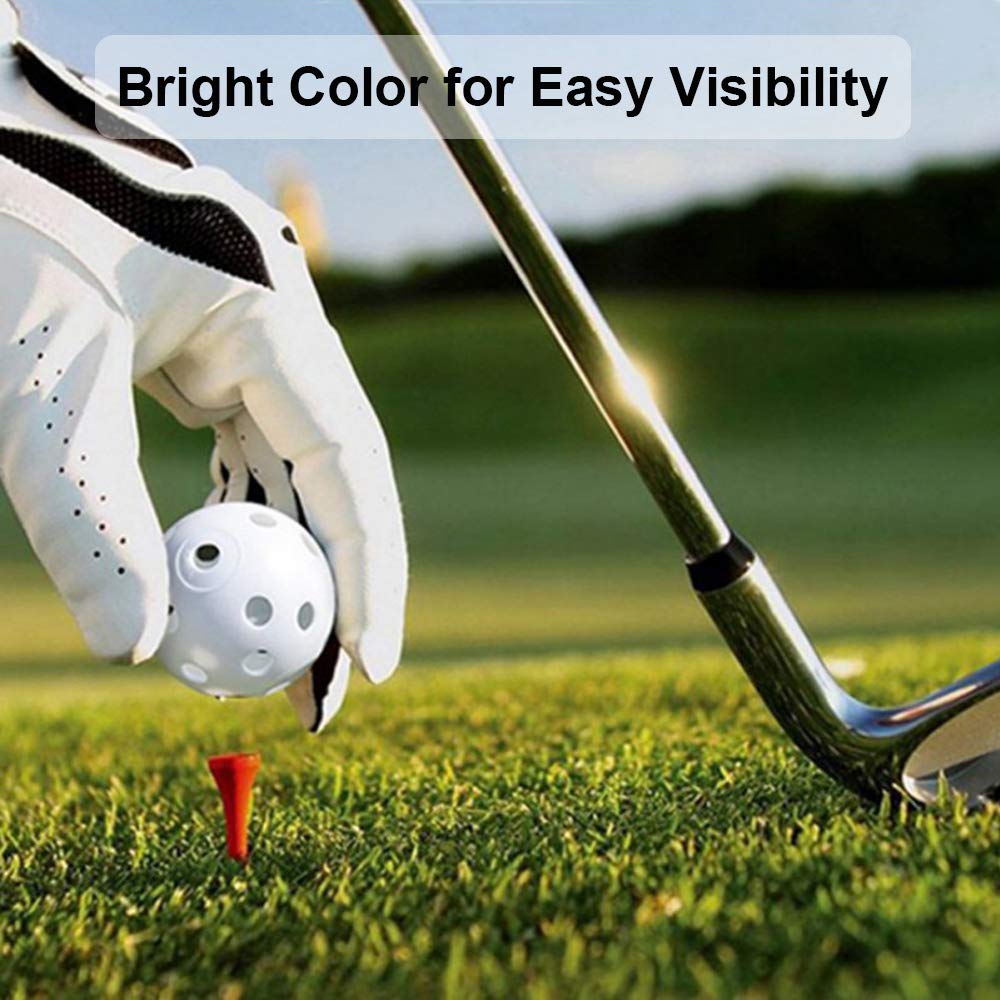 Practice Golf Balls 50 Pack, Plastic Golf Training Balls 5 Inch Golf Balls For Driving Range, Swing Training, Indoor Simulators,