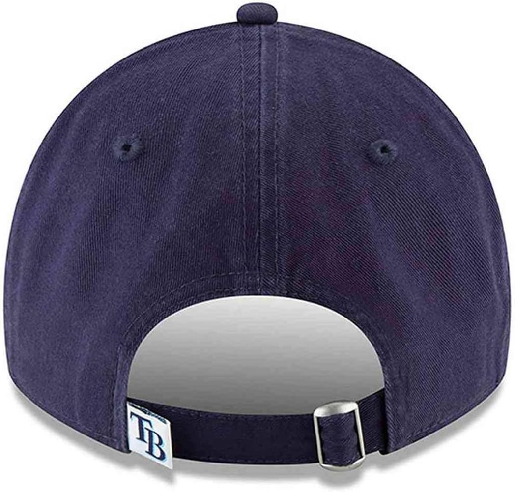 New Era Mlb Core Classic 9Twenty Home Team Color Adjustable Hat Cap One Size Fits All (Us, Alpha, One Size, Tampa Bay Rays)