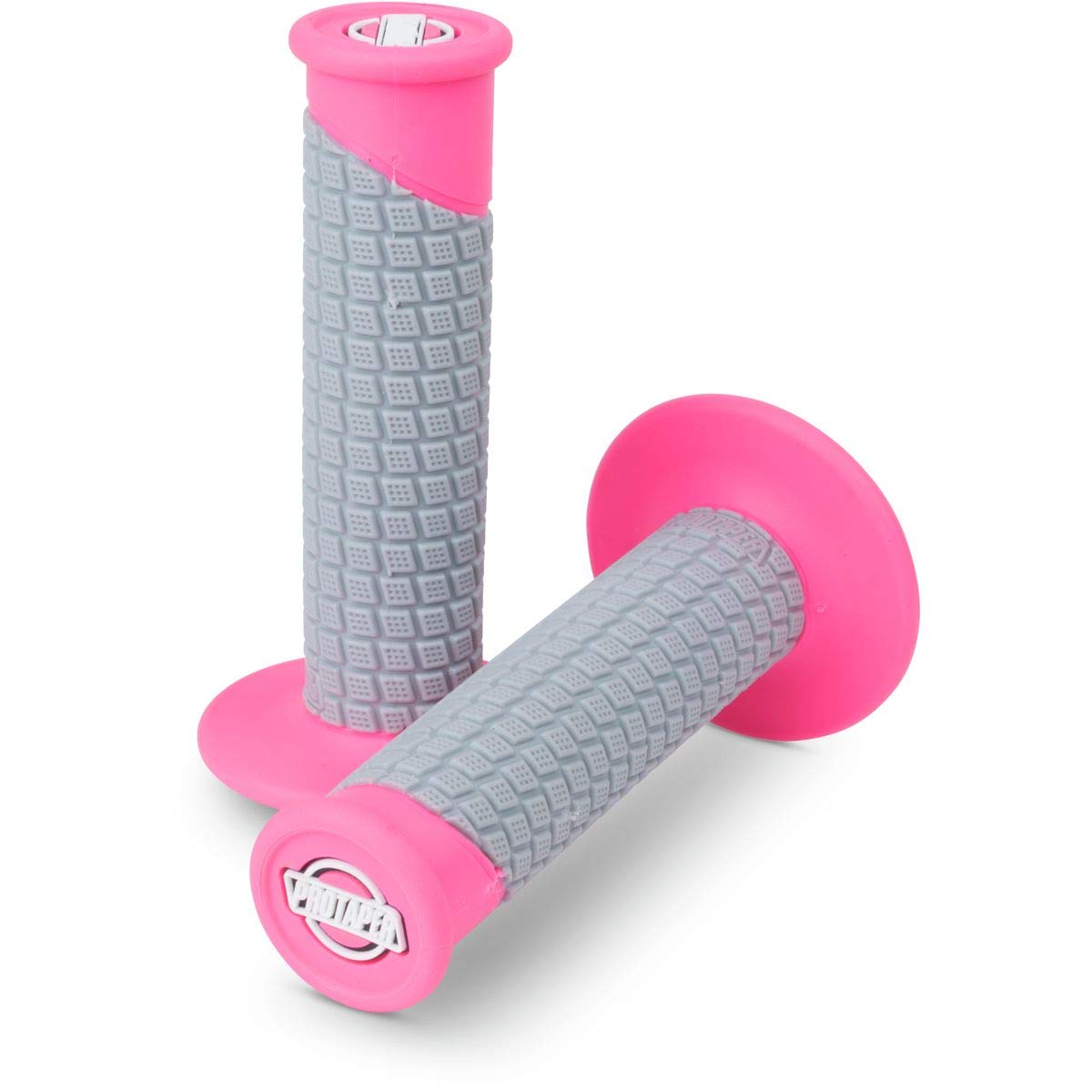Pro Taper Clamp On Grips - Pillowtop (Pillow Top- Neon Purple/Grey)