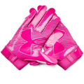 Under Armour Boys' F9 Nitro Football Gloves, (652) Rebel Pink/Fluo Pink/Metallic Silver, Small