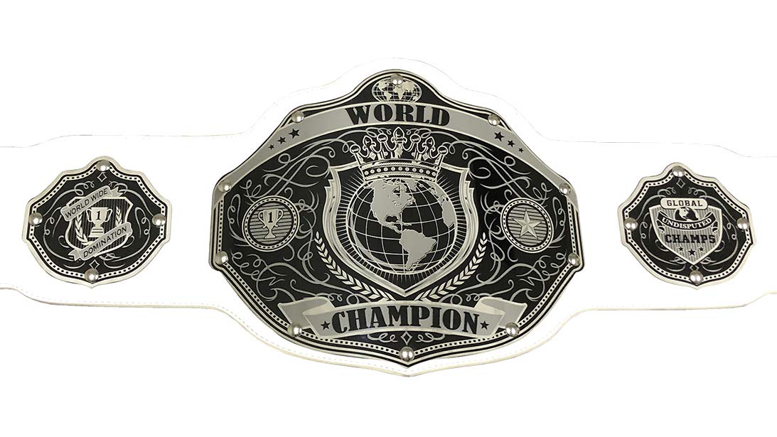 Undisputed Belts World Championship Belt - Custom Banner Text And Color Options - 2 Day Production