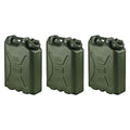 Scepter 3-Pack Portable Water Container, Military Style Storage For Camping, 5 Gallon
