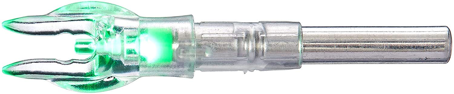 NockturnalX Lighted Nock for Arrows with .204 Inside Diameter Including Victory, Easton and GUni Brands, Green