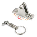 Heavy Duty 316Ss 2 Pack Bimini Top 90 Degree Deck Hinge With Removable Pin